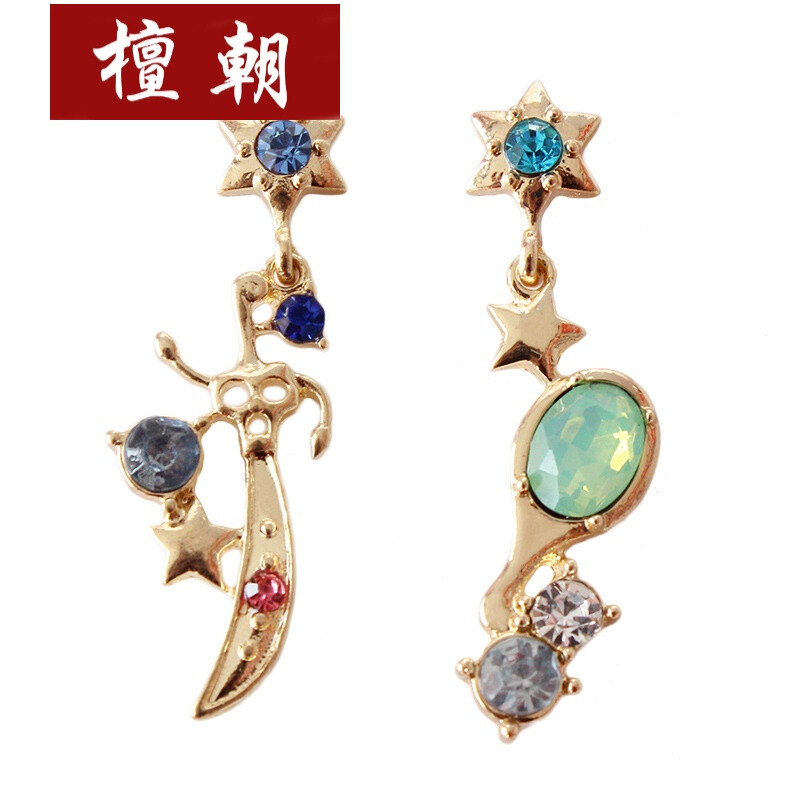 日系美少女戰士系列天海綠耳環 源頭工廠批發，為閨蜜女友甄選珠寶首飾